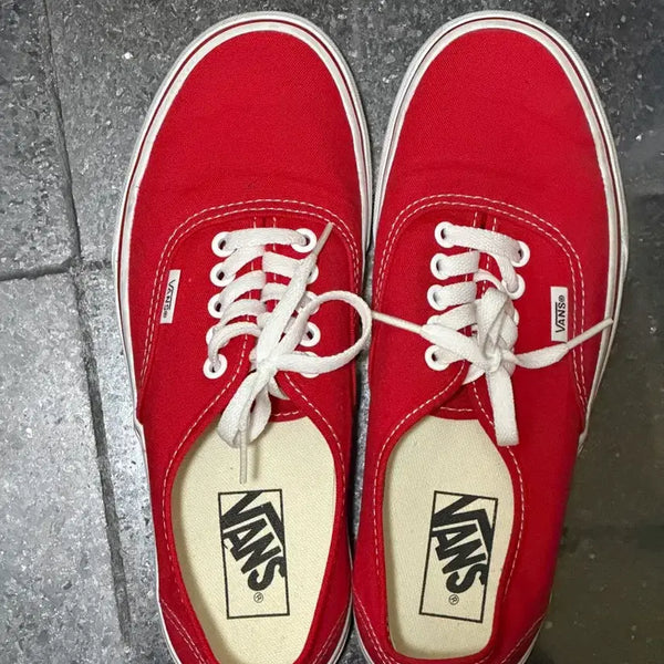 [BUNJANG] Vans Authentic Red (Size 250) / 반스 어센틱 레드 250