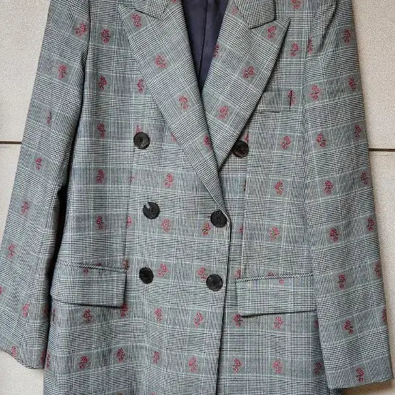 [BUNJANG] Time Double Button Flower Jacket / 타임 더블 버튼 플라워 자켓 88-98-165 마지막내림