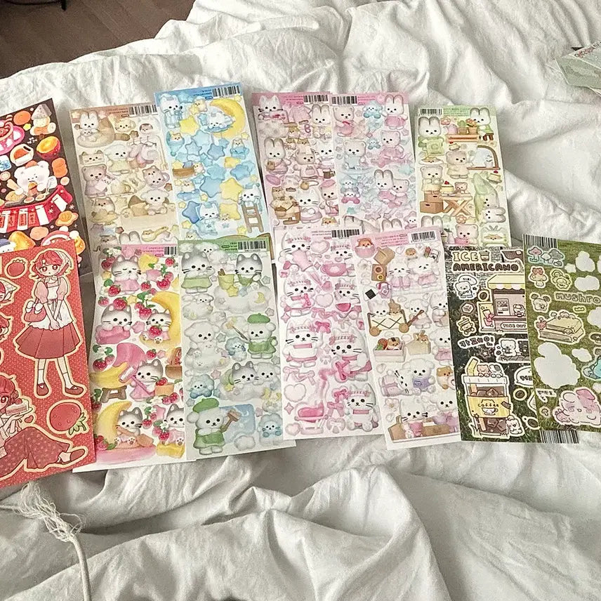 [BUNJANG] Cute Sticker Set for Diary Decor / 스티커 씰스티커 다꾸
