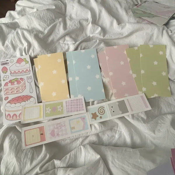 [BUNJANG] Paper Sticker and Memo Pad Bundle Set / 모조지 일괄 다꾸