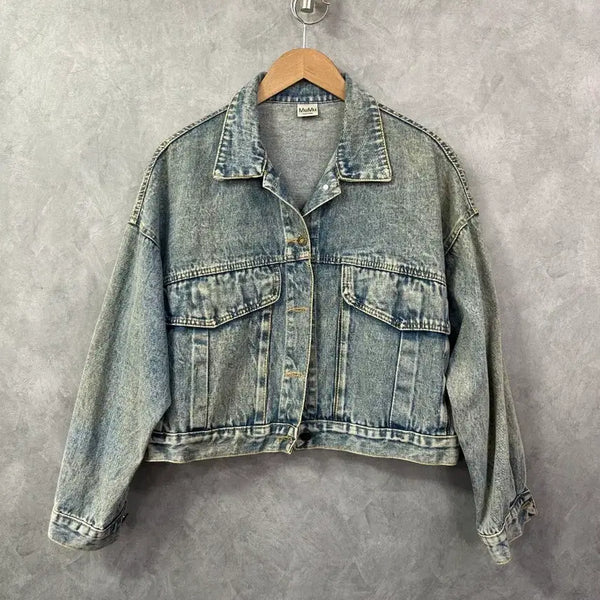 [BUNJANG] Women's Oversized Denim Jacket / 여성 오버핏 데님 청자켓
