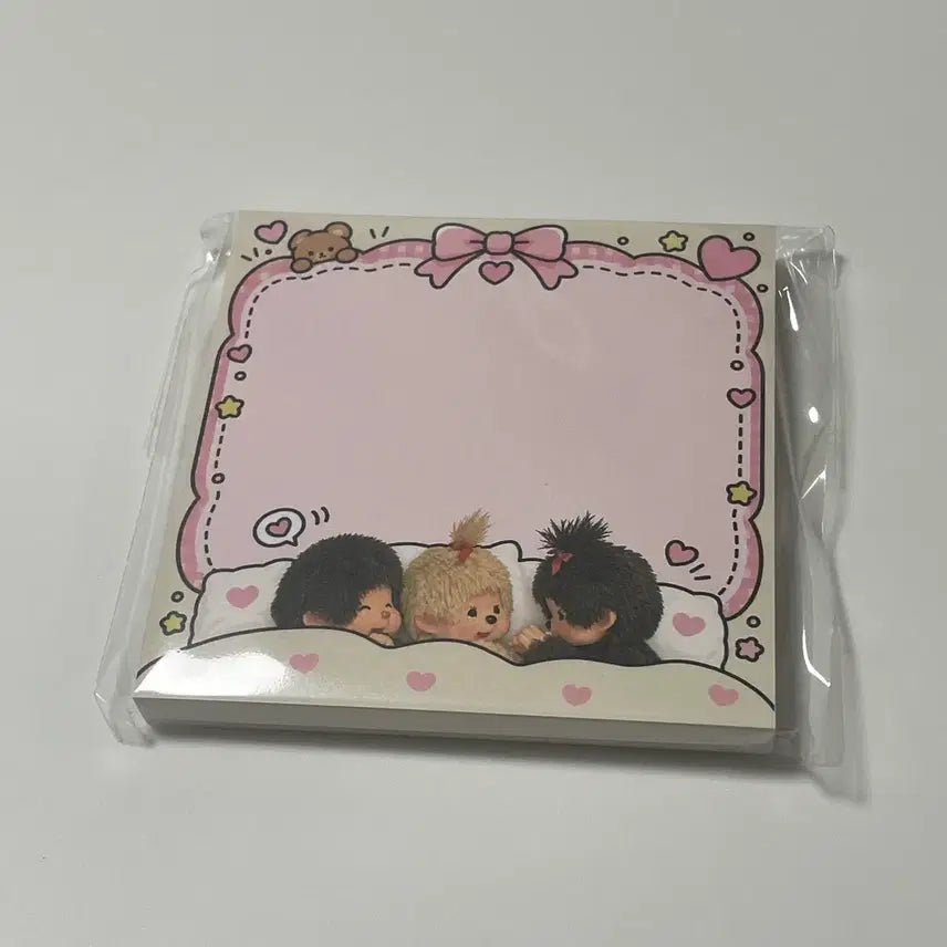 [BUNJANG] Monchhichi Memo Pad Paper / 떡메) 몬치치 떡메모지