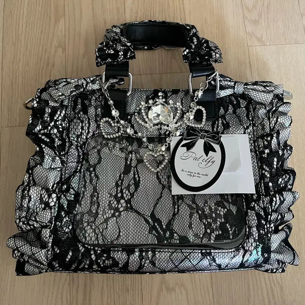 [BUNJANG] Palelfy Itabag Black Lace / palelfy 팔엘피 이타백