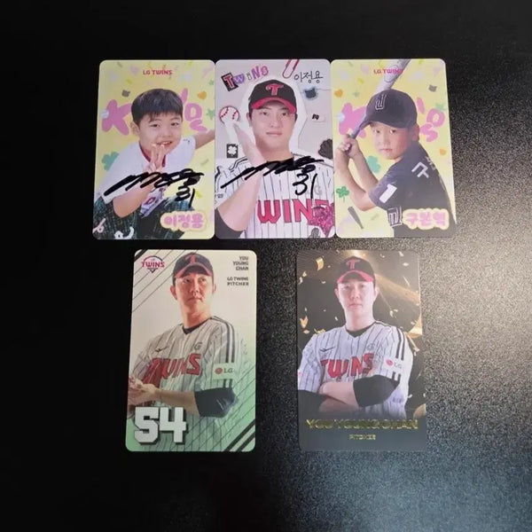 [BUNJANG] LG Twins Signed Photocard Bundle Set / LG트윈스 사인 포토카드 급처(사진포함)(일괄)