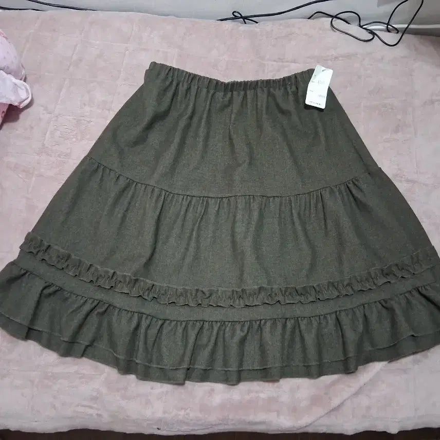 [BUNJANG] Charcoal Gray Skirt / 먹색 챠콜색 스커트 치마 겨울 가을용 미디 스커트