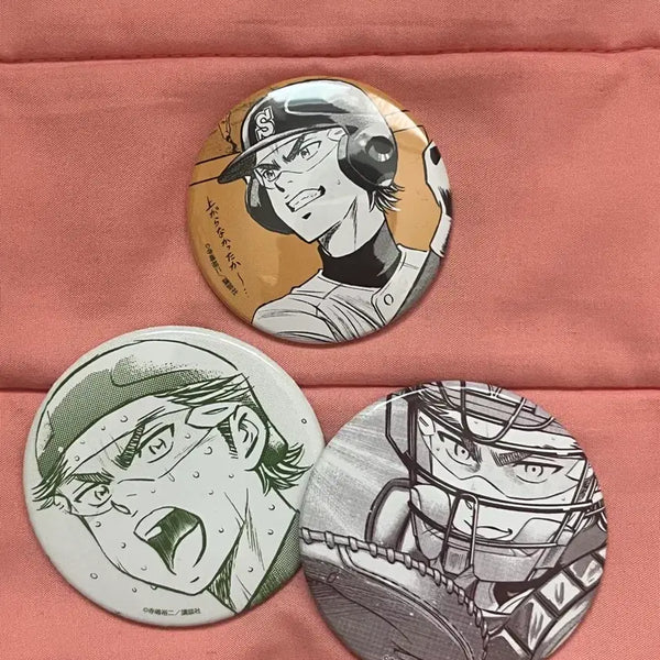 [BUNJANG] Miyuki Kazuya Diamond Ace Can Badge Bundle Set / 캔뱃지 일괄 미유키 카즈야 다이에이 다이아몬드 에이스