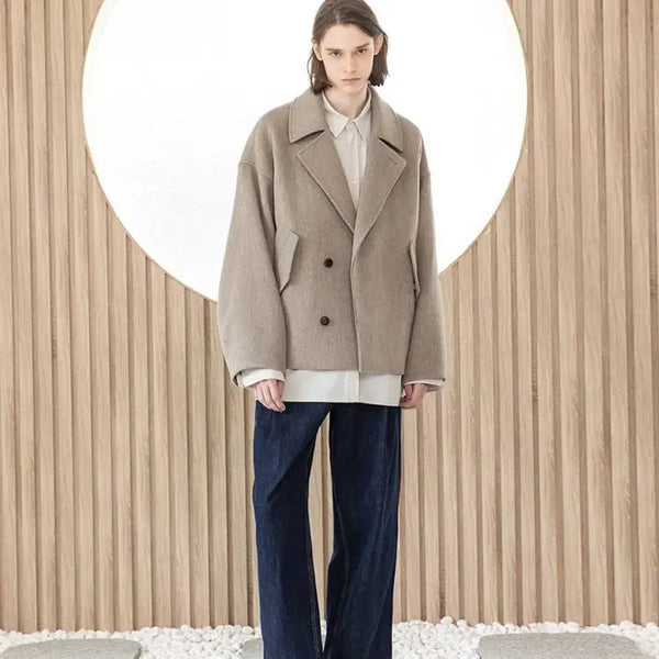 [BUNJANG] Begin202 Stretch Double Face Half Coat Size 2 / 비긴202 더블페이스 하프코트 begin202 Stretch Double