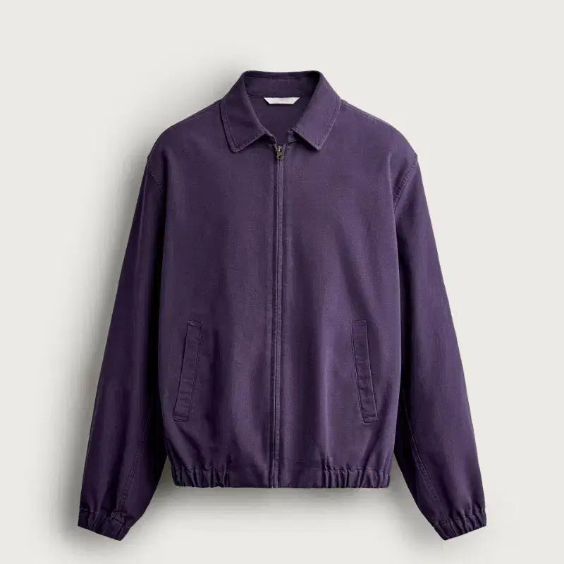 [BUNJANG] Zara Cotton Regular Fit Jacket Purple 4028/179/654 / 자라 코튼 레굴러핏 자켓 26FW 신상 4028/179/654 새제품 S