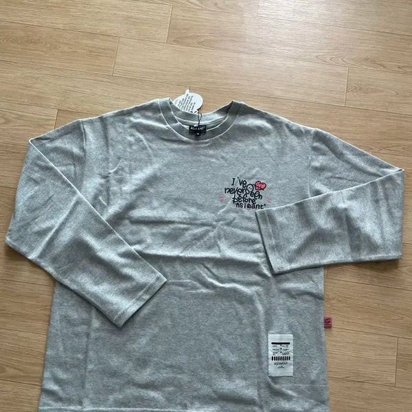 [BUNJANG] Gray Long Sleeve T-Shirt - Size M / 그레이 롱슬리브 M