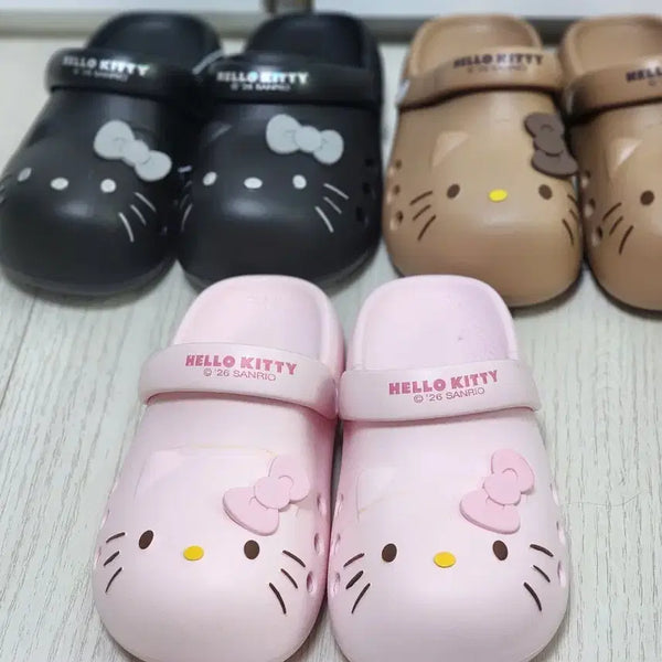 [BUNJANG] Hello Kitty Sandals 3 Types (Black/Beige/Pink) / 헬로키티 샌들 3종 (블랙/베이지/핑크)