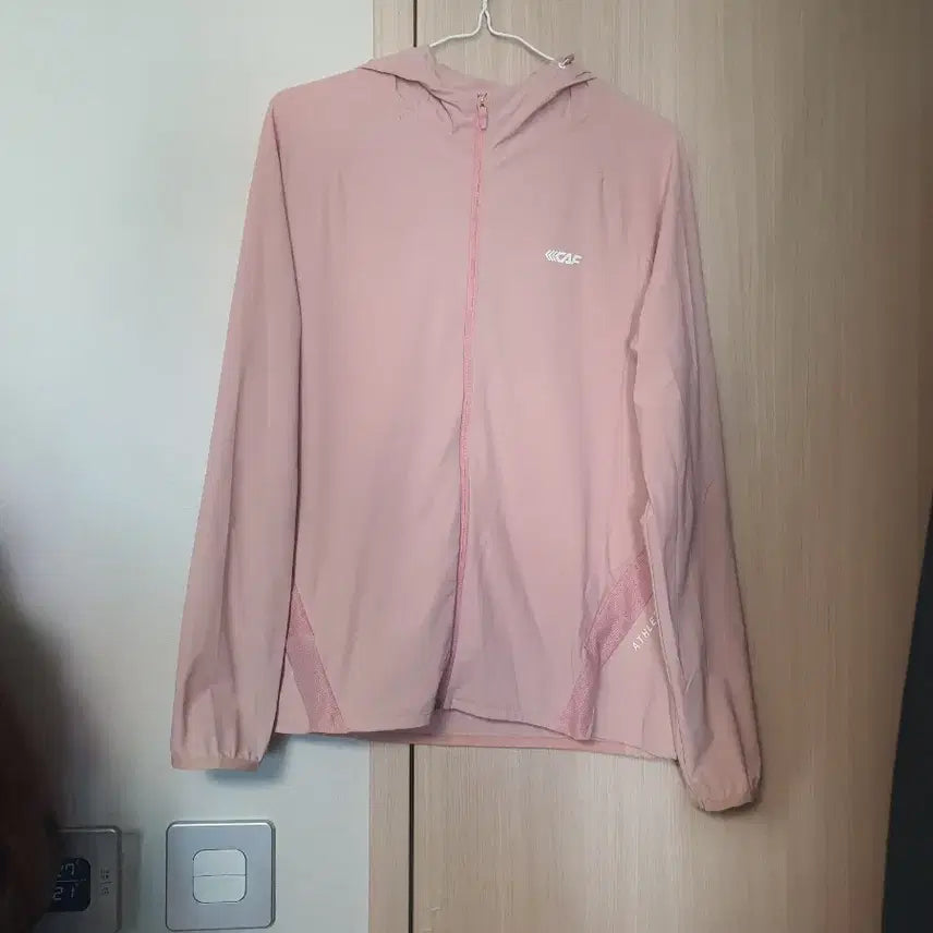 [BUNJANG] Lecaf Big Size Windbreaker Jacket Pink Size 77 / 빅사이즈 르까프 바람막이 핑크색 77