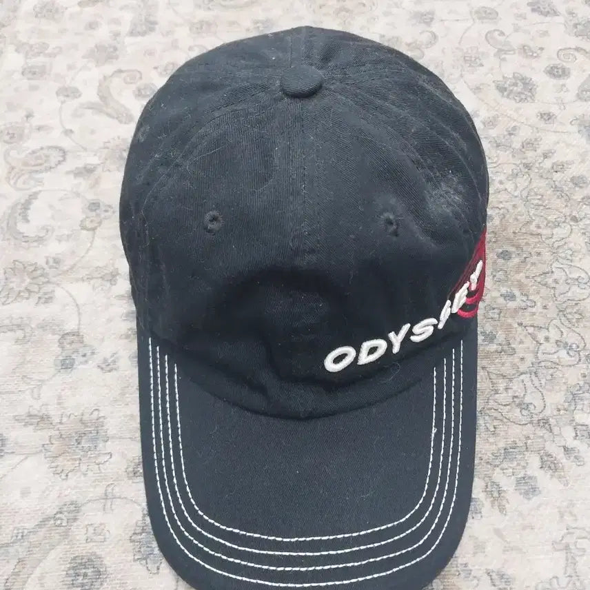 [BUNJANG] Odyssey Golf Logo Black Ball Cap / 오딧셋이 골프 로고 블랙 볼캡