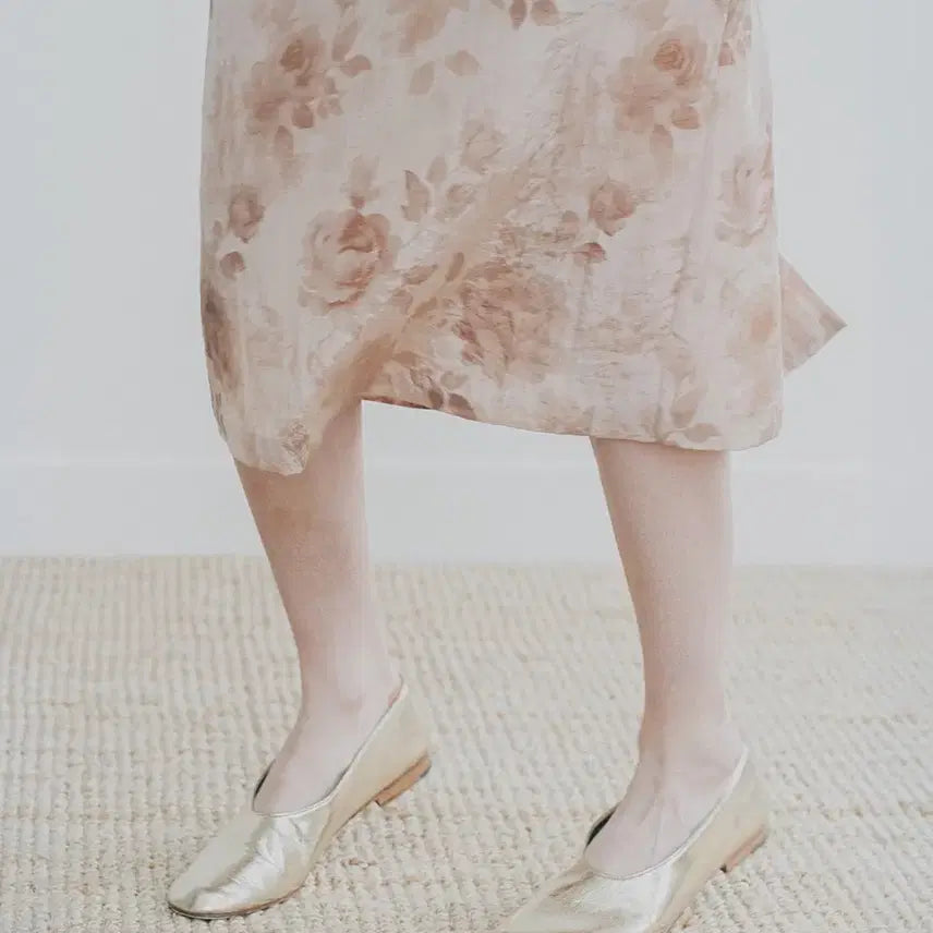 [BUNJANG] LFM Muted Petal Midi Skirt - Beige / LFM Muted Petal Midi Skirt / Beige