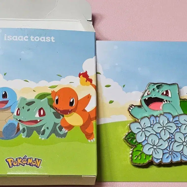 [BUNJANG] Isak Toast Pokemon Badge Bulbasaur / 이삭토스트 포켓몬 뱃지 이상해씨