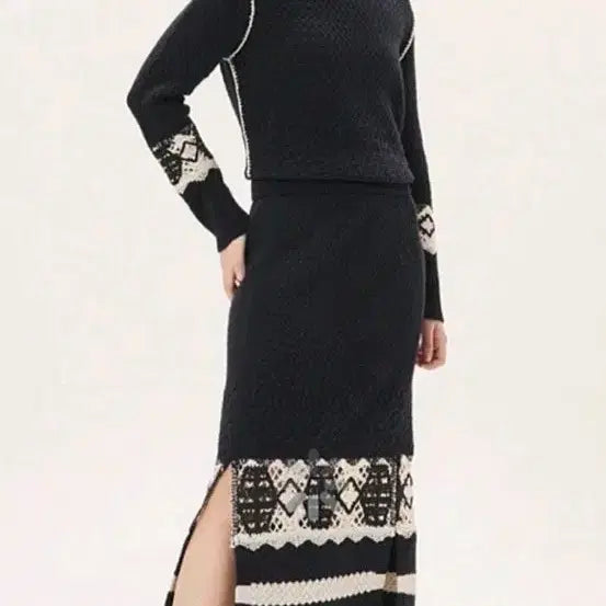 [BUNJANG] TIME KNIT SKIRT SET-UP / 한섬의류 TIME 타임 니트.스커트 셋업