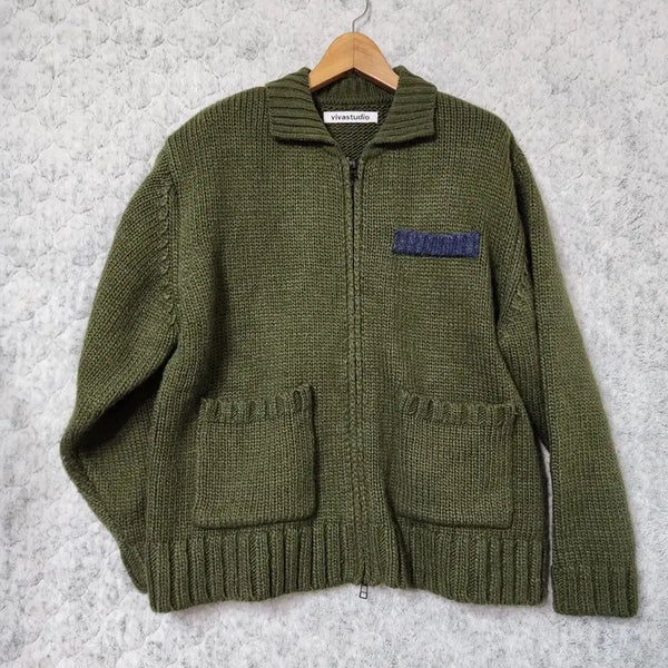 [BUNJANG] vivastudio Knit Zip-up (M) / K221 [M] 비바스튜디오 니트 집업