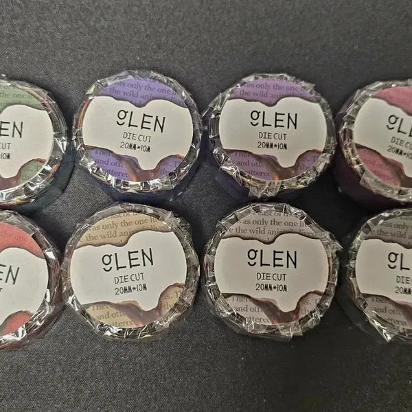 [BUNJANG] Glenn Riding Die-Cut Masking Tape Set (8 Types) / 글렌 미사용 마테 일괄 타는 다이컷 8종 마스킹 테이프 다꾸