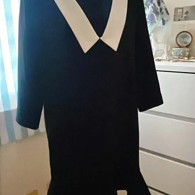 [BUNJANG] Black Collar Dress / 블랙 카라원피스