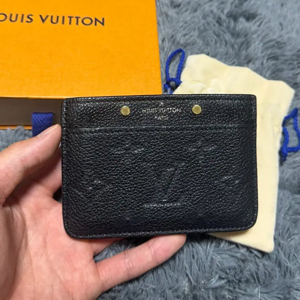 [BUNJANG] Louis Vuitton Empreinte Black Card Holder / [풀구성/OS]루이비통 앙프렝뜨 블랙 카드지갑