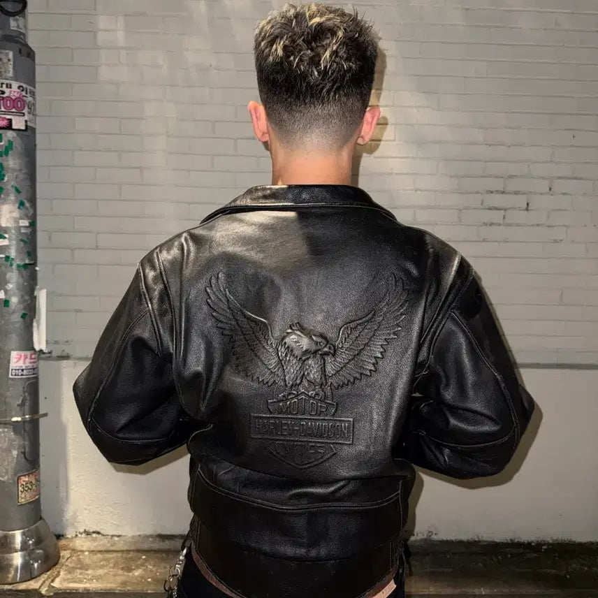 [BUNJANG] Harley-Davidson Leather Jacket / 할리데이비슨 가죽 자켓