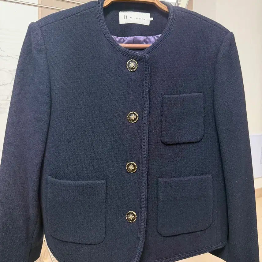 [BUNJANG] It MICHAA Navy Autumn Jacket / 잇미샤 가을 네이비 자켓