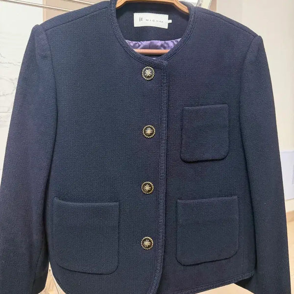[BUNJANG] It MICHAA Navy Autumn Jacket / 잇미샤 가을 네이비 자켓