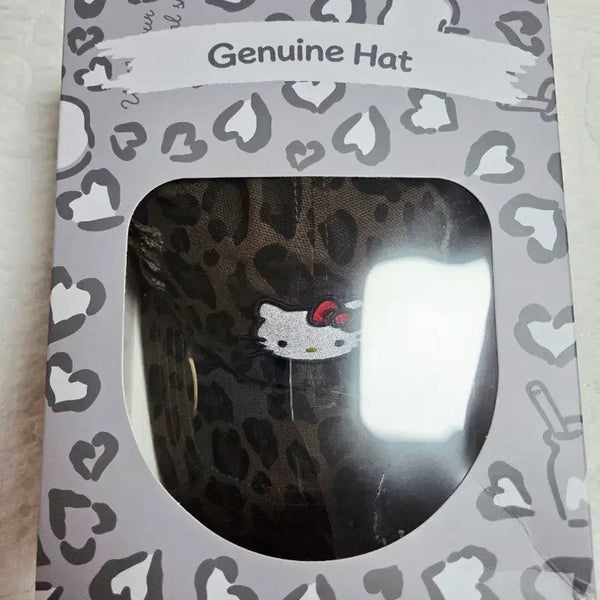 [BUNJANG] Hello Kitty Leopard Pattern Ball Cap / 헬로키티 레오파드 패턴 볼캡