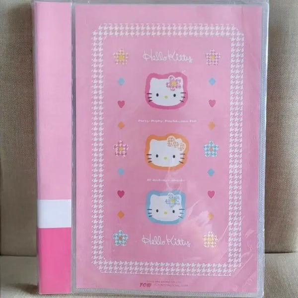 [BUNJANG] 1997 Hello Kitty A4 File Folder & Memo Clips Stationery Set / 1997년 카오하나 키티 파일, 키티 화일, 키티 a4, 키티 메모 집게, 키티 문구