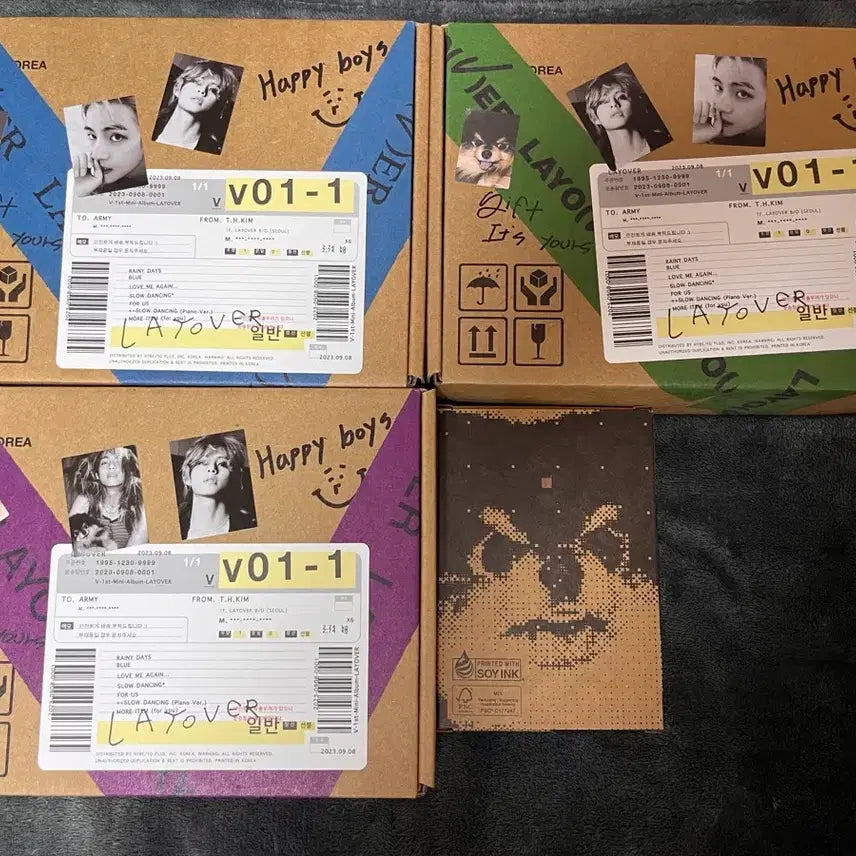 [BUNJANG] BTS V Taehyung Layover Album Bundle Set / BTS 방탄소년단 뷔 태형 레이오버 Layover 앨범 일괄