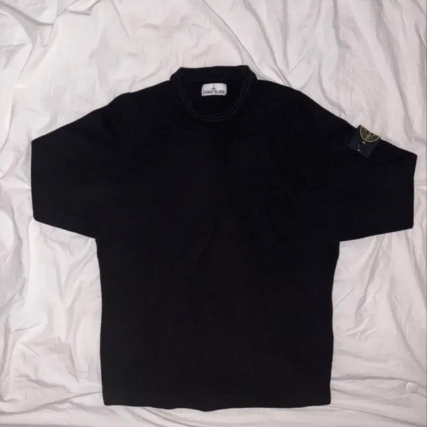 [BUNJANG] Stone Island Black Knit Sweater / 스톤아일랜드 블랙 니트