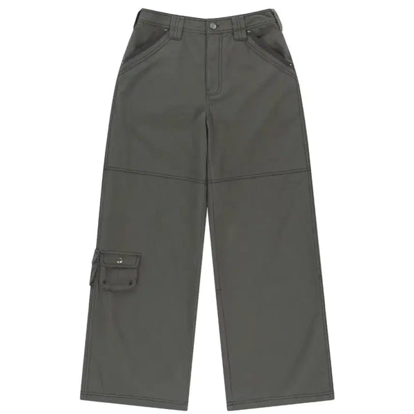 [BUNJANG] Koisoio Snap Work Pants Khaki Size 0 / 코이세이오 스냅 워크 팬츠 카키 0사이즈