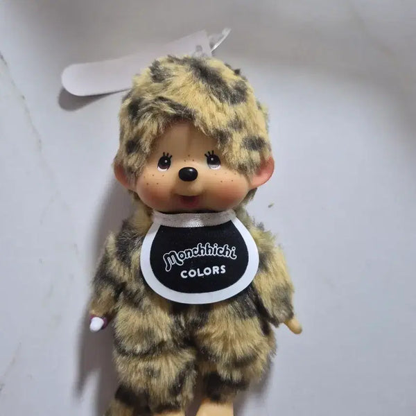 [BUNJANG] Monchhichi Colors Leopard Print Keychain / 몬치치 컬러즈 호피 키링