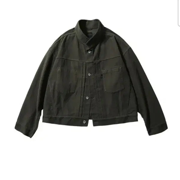 [BUNJANG] Moif Trucker Blouson Jacket Olive / 모이프 트러커 블루종자켓 올리브