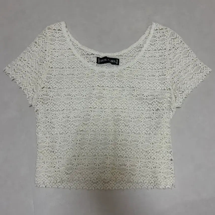 [BUNJANG] Cecil McBee Cropped Short Sleeve Top / 세실맥비 크롭 반팔