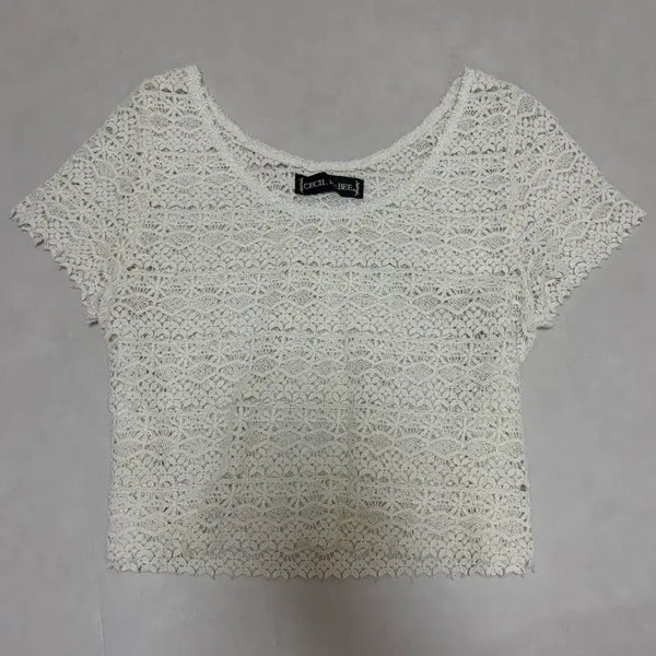 [BUNJANG] Cecil McBee Cropped Short Sleeve Top / 세실맥비 크롭 반팔