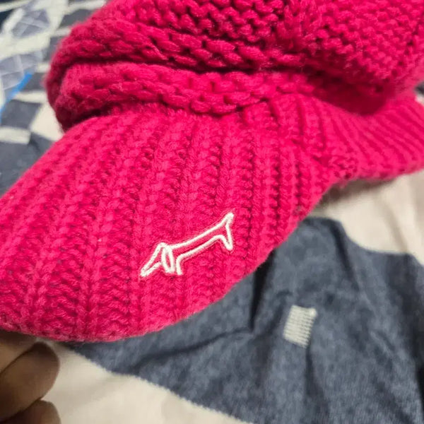 [BUNJANG] Louis Castel Knit Hat Pink / 루이까스텔 니트 모자 핑크