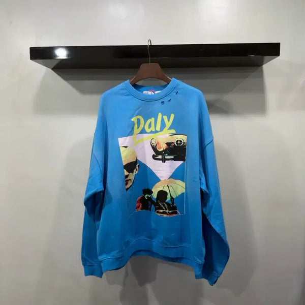 [BUNJANG] Palace Blue Sweatshirt / 팔 리 블루맨투맨