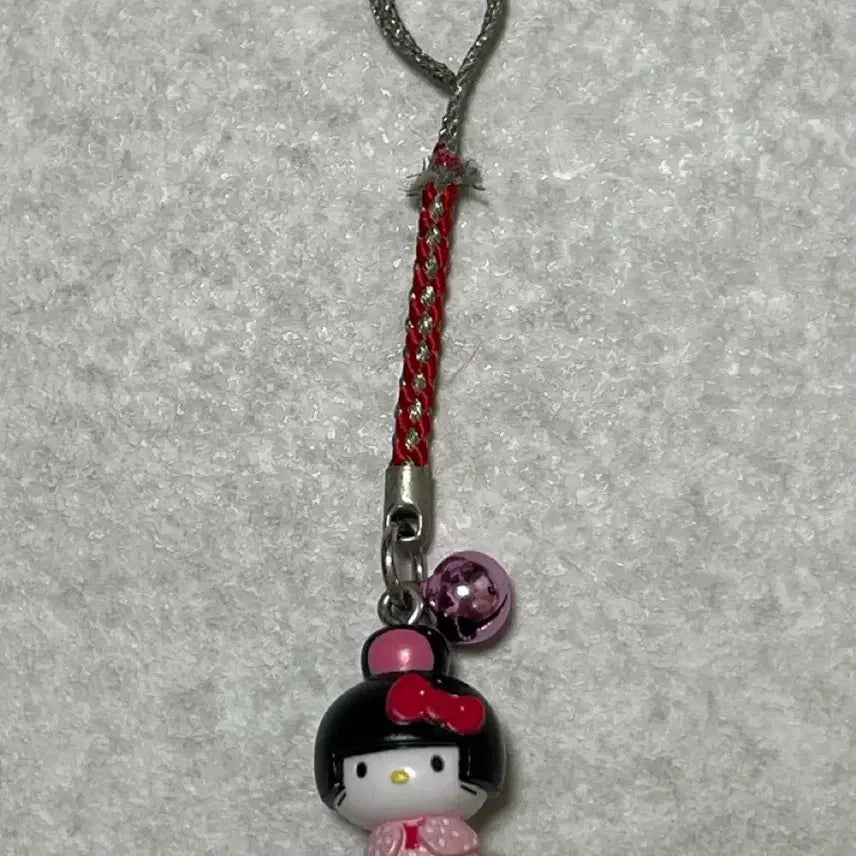 [BUNJANG] Hello Kitty Classic Hime Kitty Strap Keychain Gyaru / 헬로키티 고전 히메 키티스트랩 키링 갸루