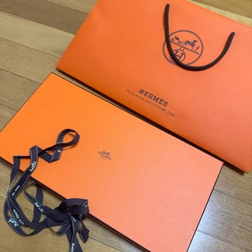 [BUNJANG] Hermès Shopping Bag and Box Set / 에르메스 쇼핑백 및 박스 세트
