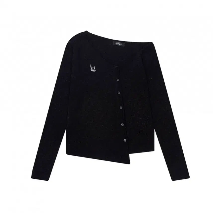 [BUNJANG] Illigo Glitter One-Shoulder Knit / 일리고 GLITTER ONE-SHOULDER KNIT