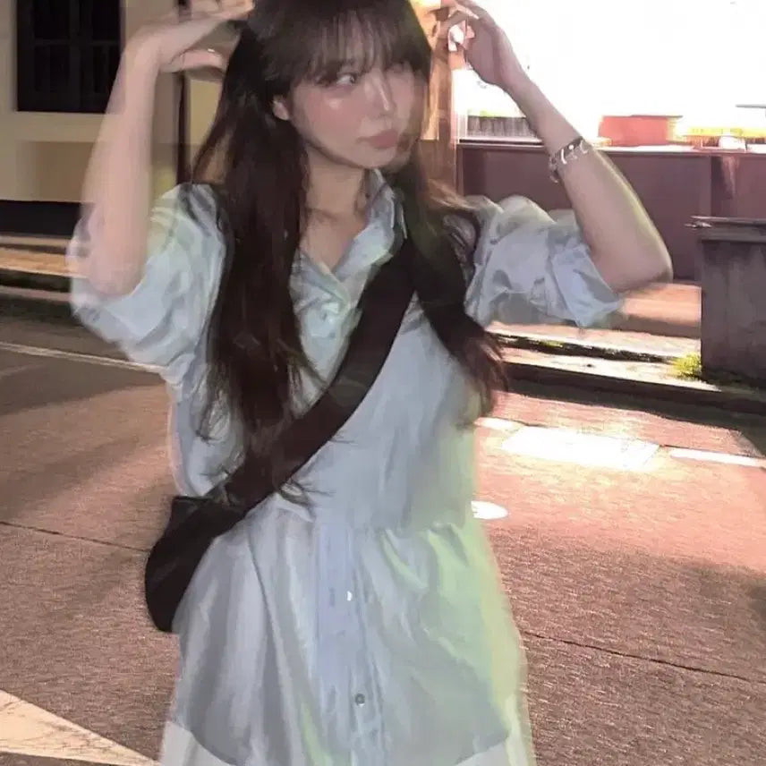 [BUNJANG] Archive J2U Bustier Shirt Set / 아카이브제이투유 뷔스티에 셔츠
