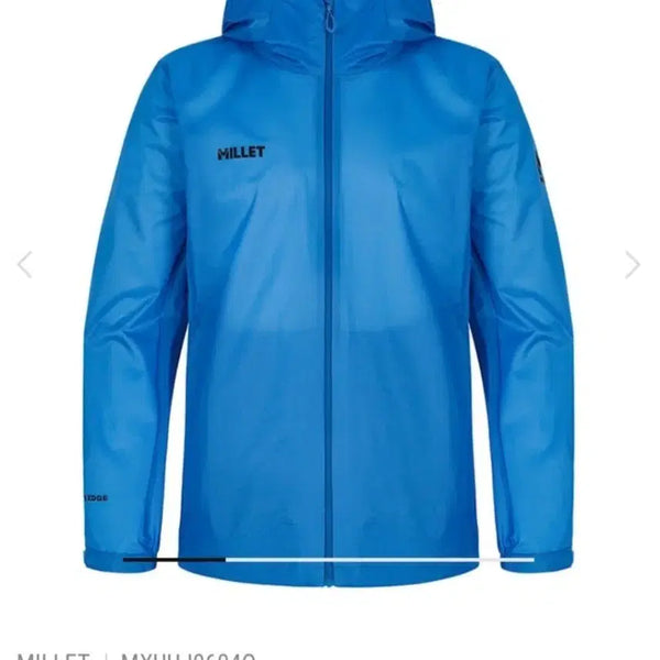 [BUNJANG] Millet Ultralight Waterproof Windbreaker Jacket L (100) Blue / 밀레 초경량 방수 방풍자켓 바람막이 L (100) 블루