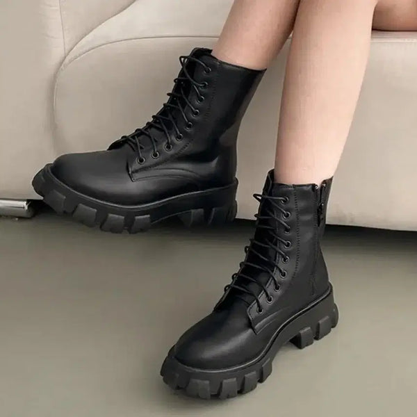 [BUNJANG] Brown Shoe Walker Boots / 에이블리 브라운슈 워커