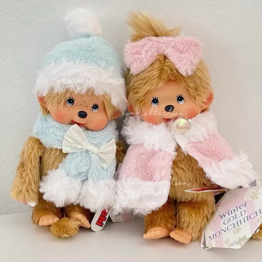 [BUNJANG] Winter Gold Monchhichi Set / 고전 윈터 골드 몬치치 세트