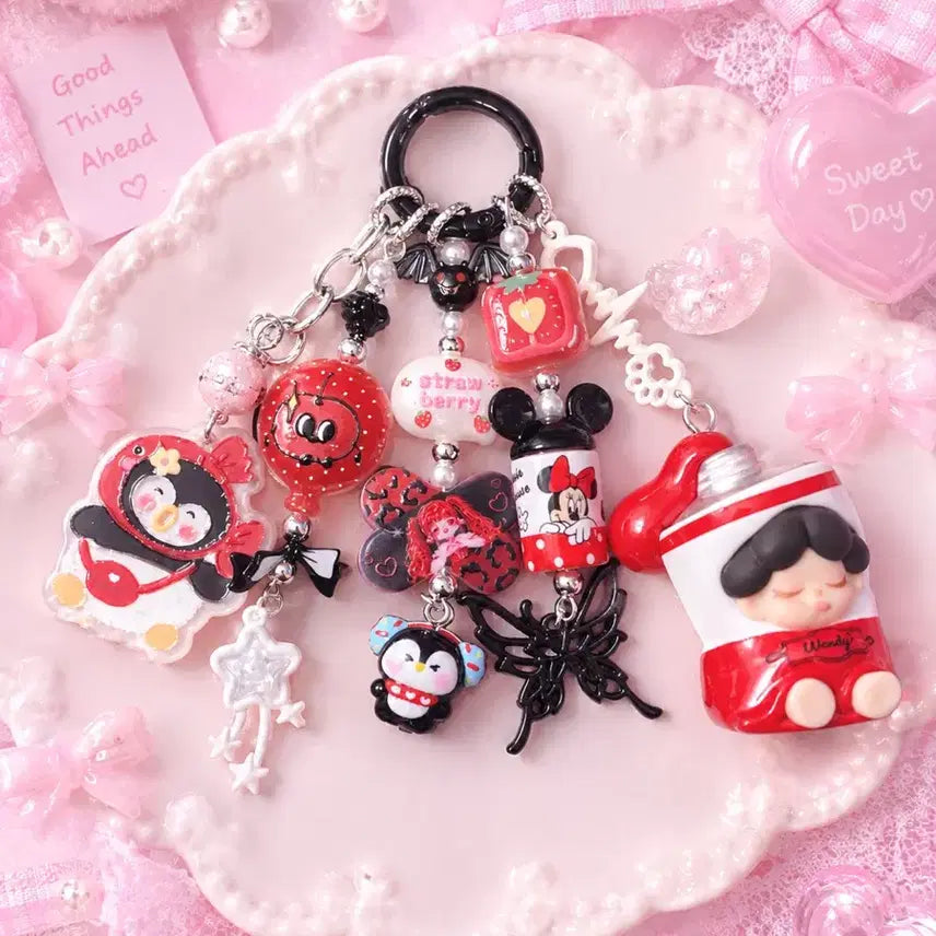 [BUNJANG] Wendy Figure Handmade Bead Keychain / 정품 웬디 피규어 핸드메이드 비즈 키링