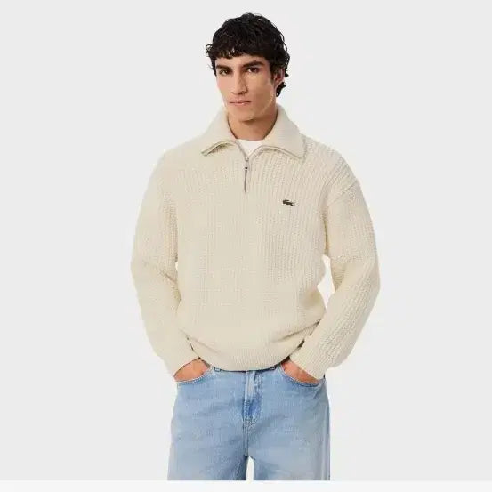 [BUNJANG] Lacoste Cardigan Sweater Size 5 / (새상품)라코스테 카라 스웨터 판매 합니다