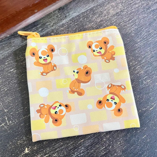 [BUNJANG] Bandai Pokemon Pouch - Teddiursa / 새상품) 반다이 가챠 포켓몬스터 파우치 _ 깜지곰