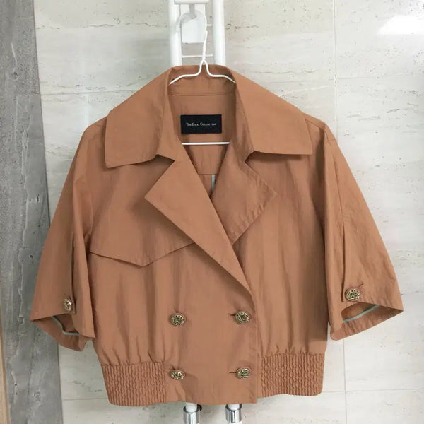 [BUNJANG] The Izzat Collection Double-Breasted Cropped Jacket / 더아이잗 컬렉션 더블 브레스트 크롭 자켓 66