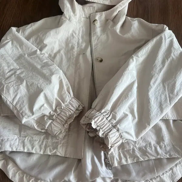 [BUNJANG] Giotto Ivory Windbreaker Jacket / 지컷 바람막이 자켓 아이보리