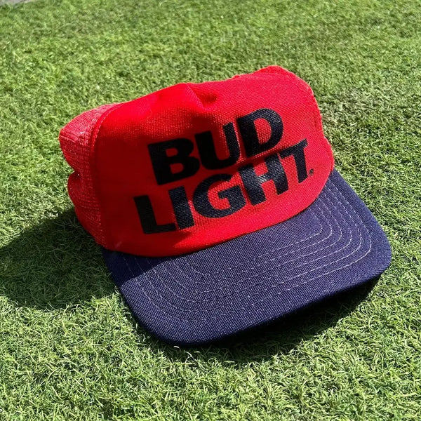[BUNJANG] Budweiser Two-Tone Mesh Trucker Cap / USA 버드와이저 투톤 메시 트러커캡 s12715